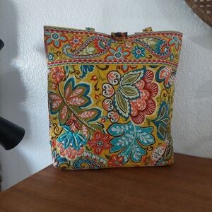 SOLD Vera Bradley Yellow Floral Tote